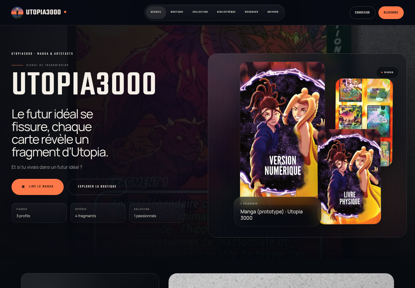 Aperçu de la page Accueil